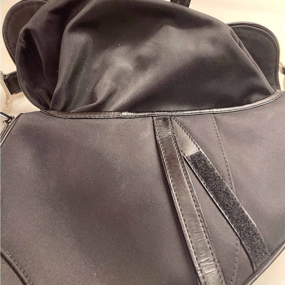 Vintage Dior Saddle Bag -black nylon 2002 - Picture 12 of 13